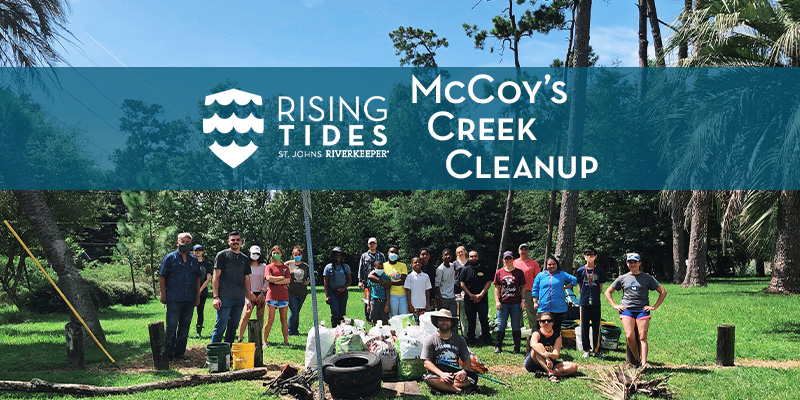 Rising Tides McCoy's Creek Cleanup group photo