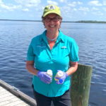 Lisa Rinaman collecting water samples