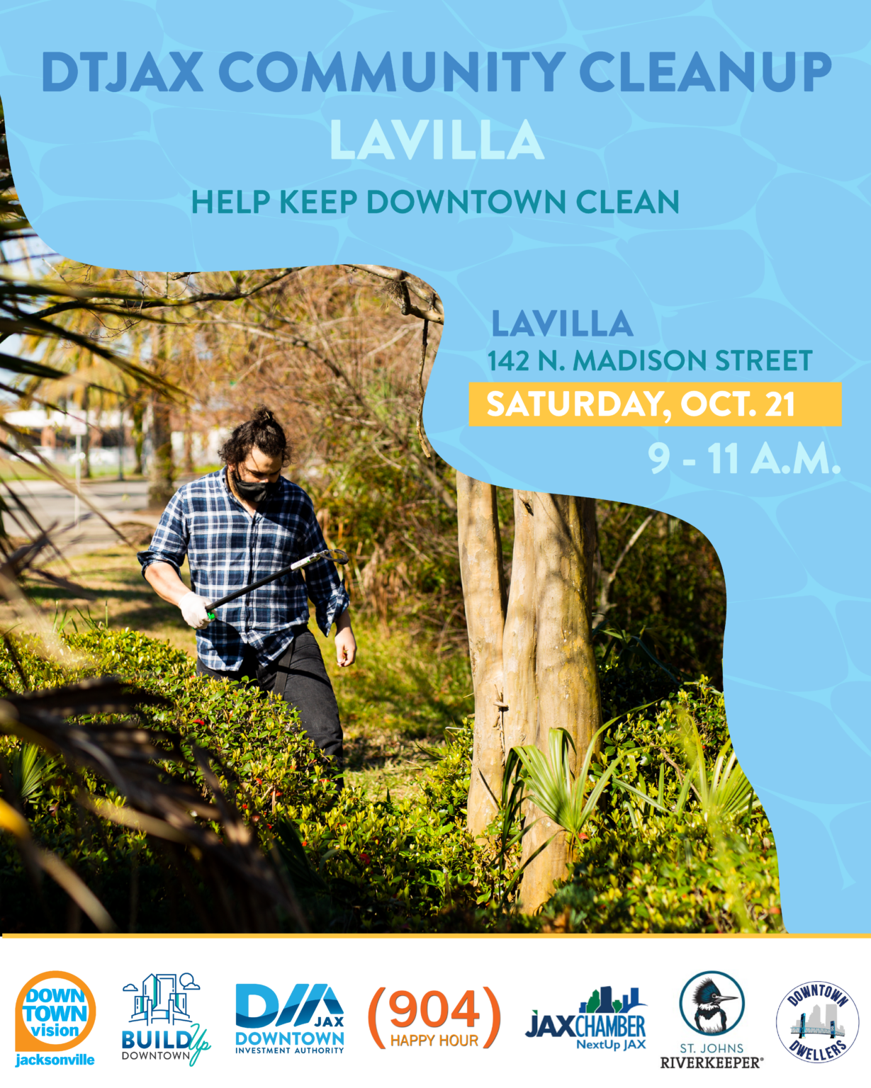 Downtown Jax Community Cleanup in LaVilla St. Johns Riverkeeper