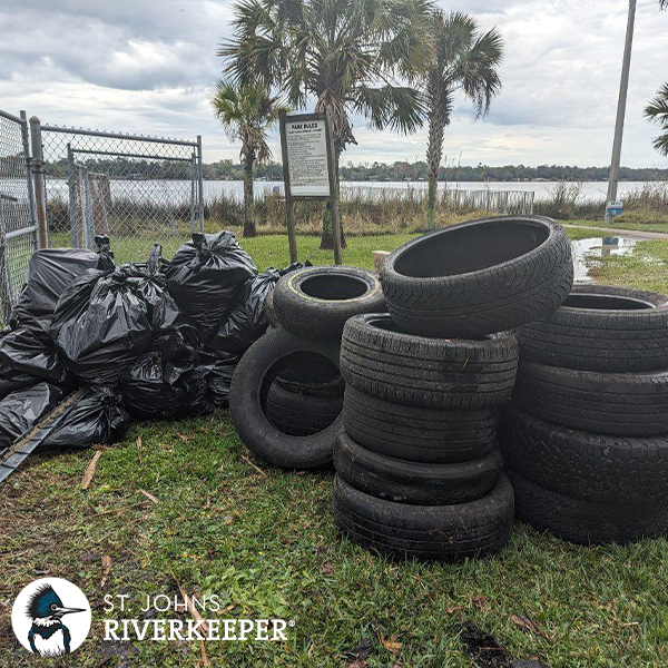 Trash haul at Riverview Park