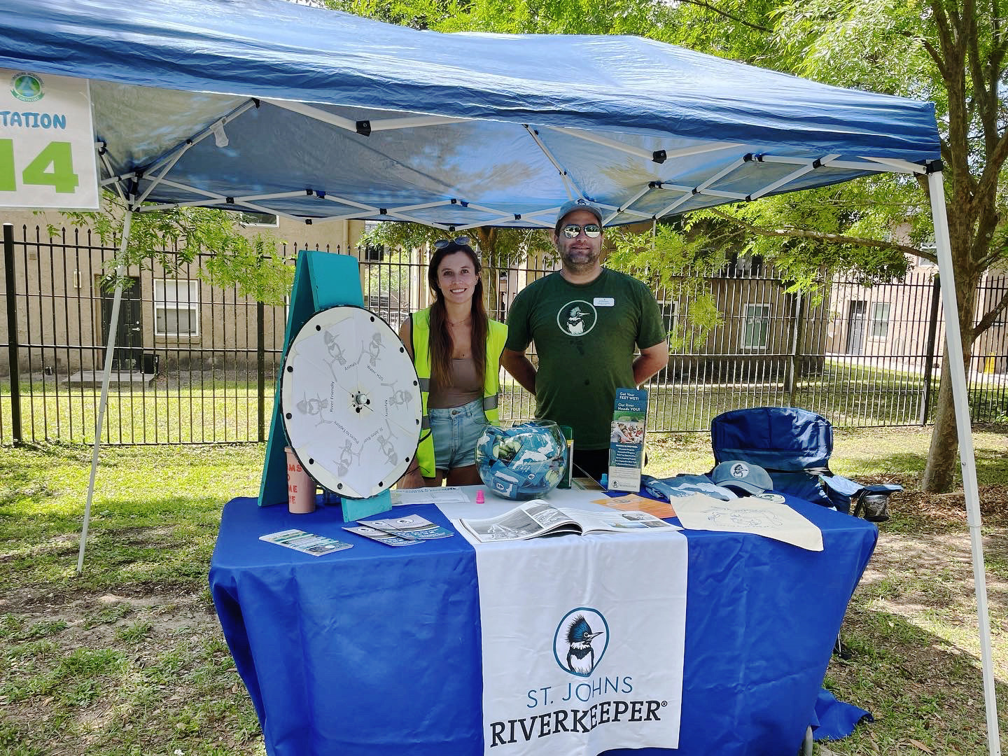 Volunteers Tabling at a community event