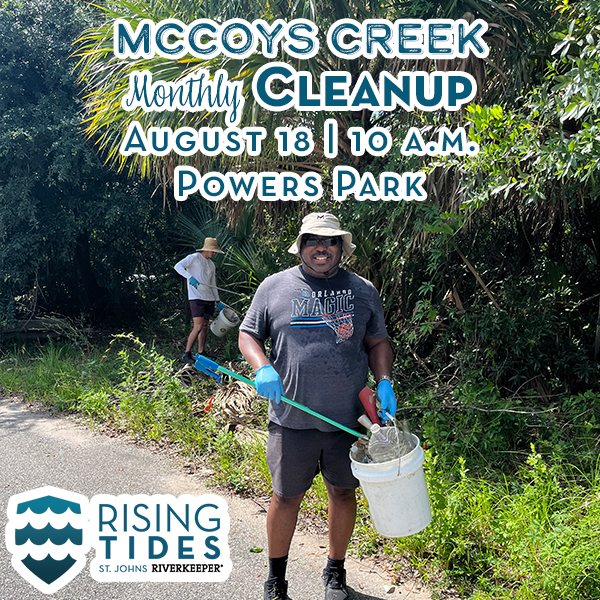 McCoys Creek Cleanup participant